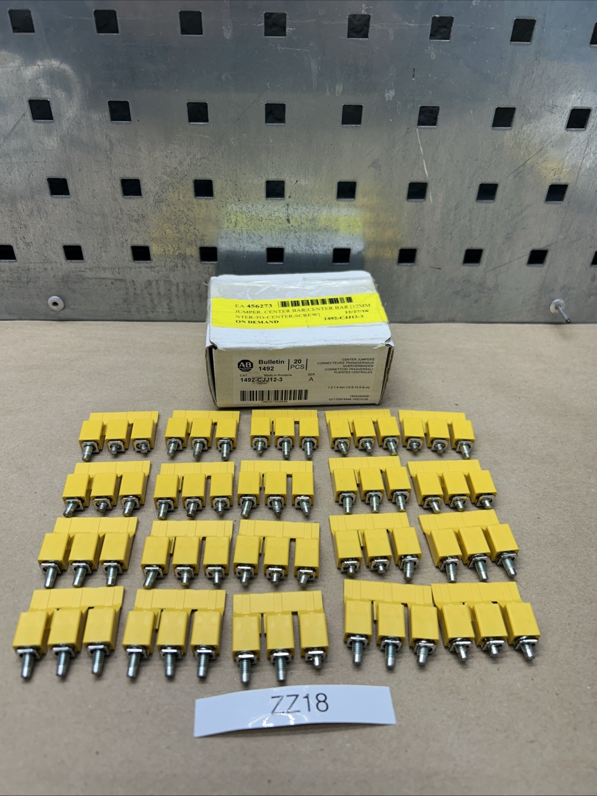 (20) ALLEN BRADLEY 1492-CJJ12-3, CENTER JUMPERS TERMINAL BLOCKS NIB + WARRANTY