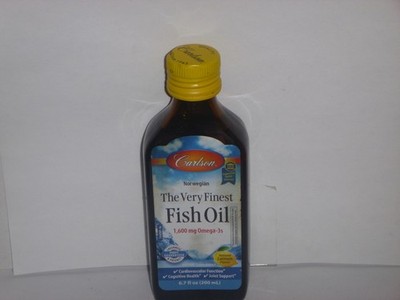 Carlson Finest Fish Oil Lemon Norwegian 1600mg Omega-3  6.7oz Best By9/25