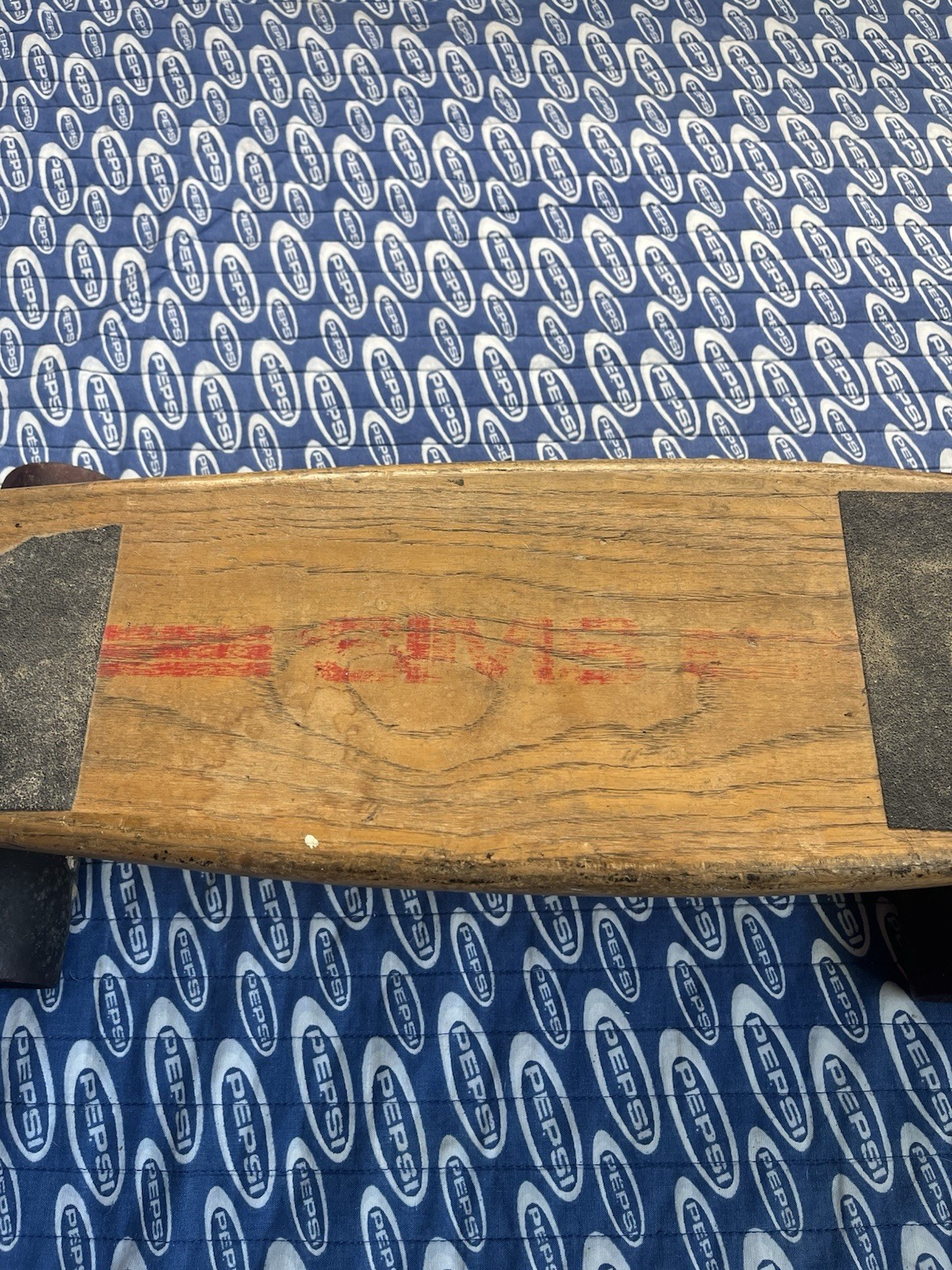 SIMS PURE JUICE Pure Juice Wood Deck 70's 24.5” Inch Skateboard Used