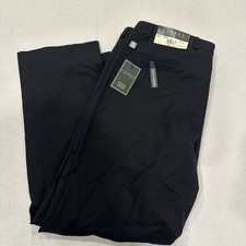 NWT Lauren Ralph Lauren Dress Pants Trousers Mens 38x30 Black Wool Classic