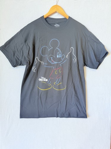 Disney On Ice Black Mickey Graphic One Size Fits All Tshirt M/L
