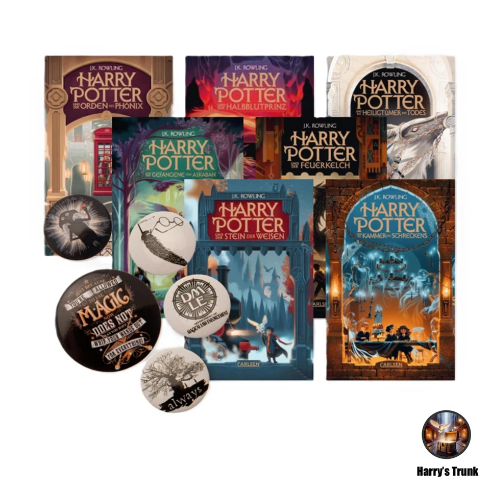 Harry Potter Complete Collection Books 1–7 Hardcover 2025 German Ed NEW IN STOCK - Image 2 of 4