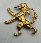 Vintage Belgian Army Military in Exile WW2 Cap Badge Device Insignia Pin REPRO