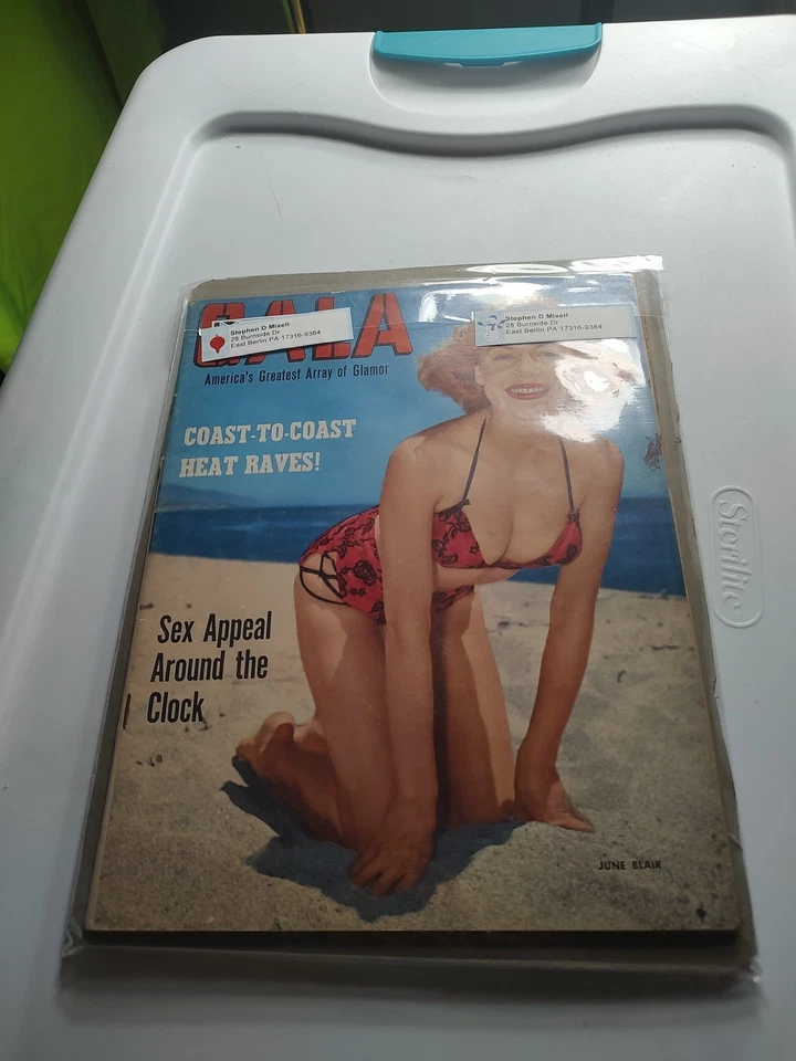 Lot Of 2 Vintage Gala Magazines From The 1950s Used With Free Shipping Foto 4 de 4