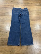 Vintage 90s Levi  s 517 Bootcut Orange Tab Jeans 36x32 Made In USA Blue Denim