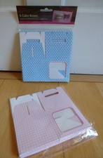 10x individuelle Cupcake Kuchenboxen aus Karton mit Schaufenster ~ 8x8 cm