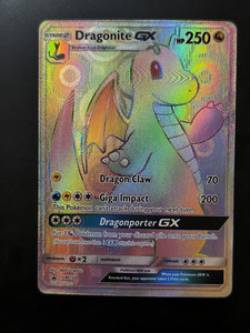Pokemon Card DRAGONITE GX SM156 Hyper Promo Dragon Majesty Full Art ENG NM