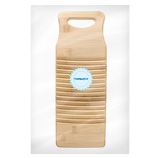 Bamboo Hand Washboard: Laundry Washing Board 40x15x1.8cm - Wood Scrub
