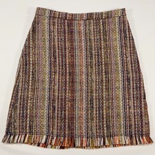 Maeve by Anthropologie Zaria Multi Tweed Pencil Skirt Fully Lined Sz 8