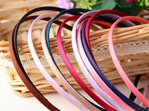 10 diademas de metal de colores mezclados banda para el cabello satinado cubierta 5 mm para manualidades hágalo usted mismo - Imagen 8 de 12