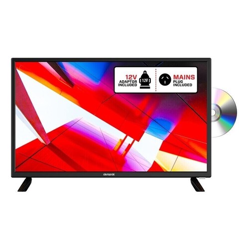AIWA 24" Inch 12V/240V HD LED LCD TV Built-In DVD Player Combo Caravan Car Boat - Picture 2 of 4