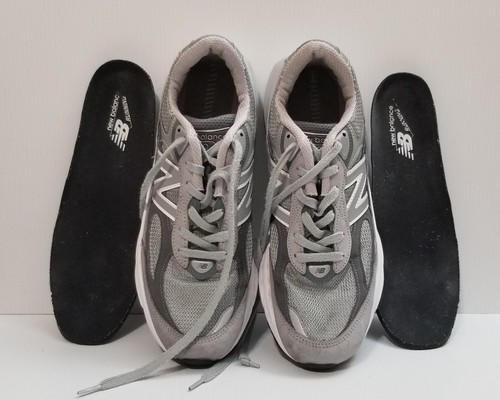 New Balance 990v6 Womens 11 2A Shoes Grey White Made In USA Road Running Trainer - Picture 9 of 17