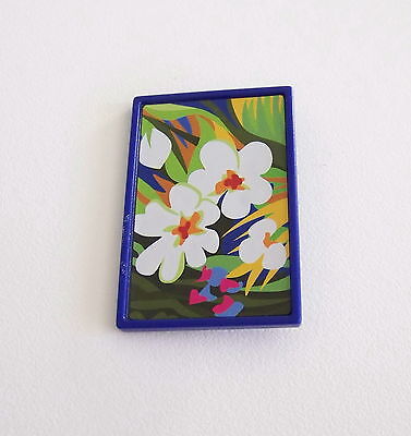 MAISON MODERNE R625 PLAYMOBIL Tableau Cadre Bleu Fleurs