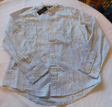 Men's Tommy Hilfiger Long Sleeve shirt L Custom Fit 78B6388 073 blue white