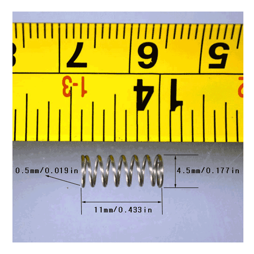Compression Springs 1000ea/SUS/0.019"WD/0.177"OD/0.433"FL/YUHAN SPRING /Y1135 - Picture 2 of 6