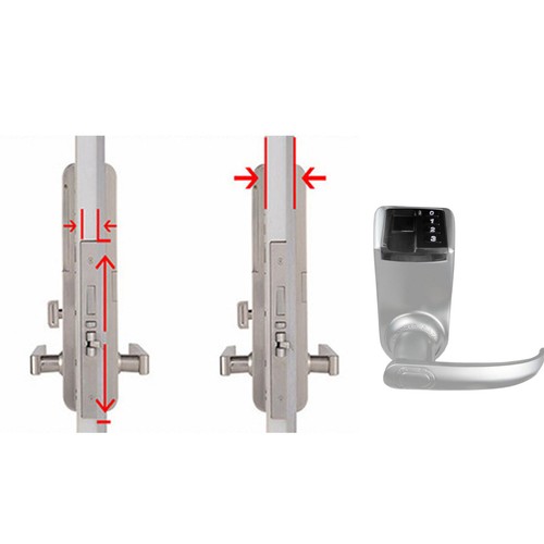 3398 modello metallo argento biometrico impronte digitali perno serratura porta controllo accessi - Foto 6 di 7