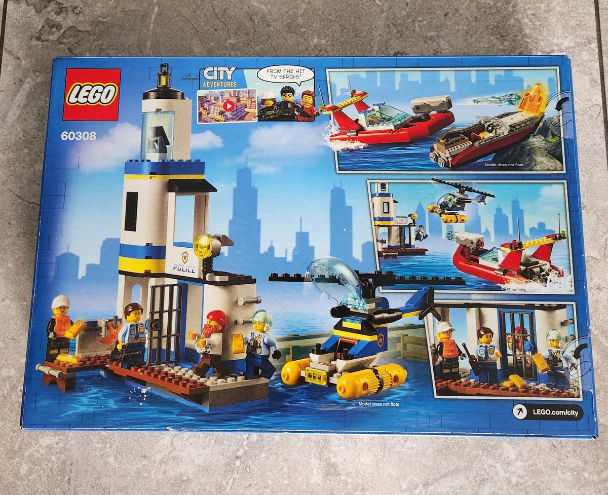 LEGO City Seaside Police and Fire Mission 60308 (297pcs) - NEW In