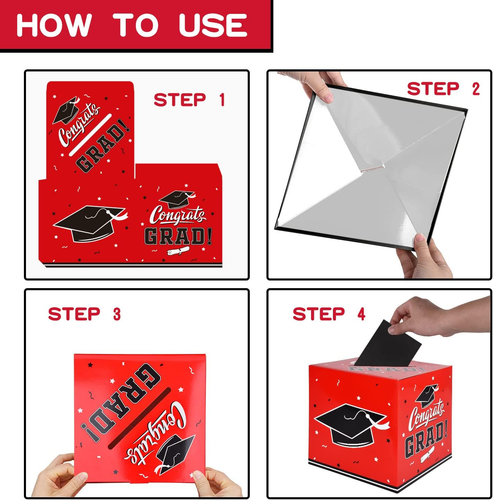 Graduation Party Decorations - Graduation Box for Gift and Cards - Party Favors  - Bild 5 von 12