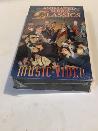 Animated Hero Classics VHS Tape Music Video Sealed New Old Stock - Picture 2 of 3