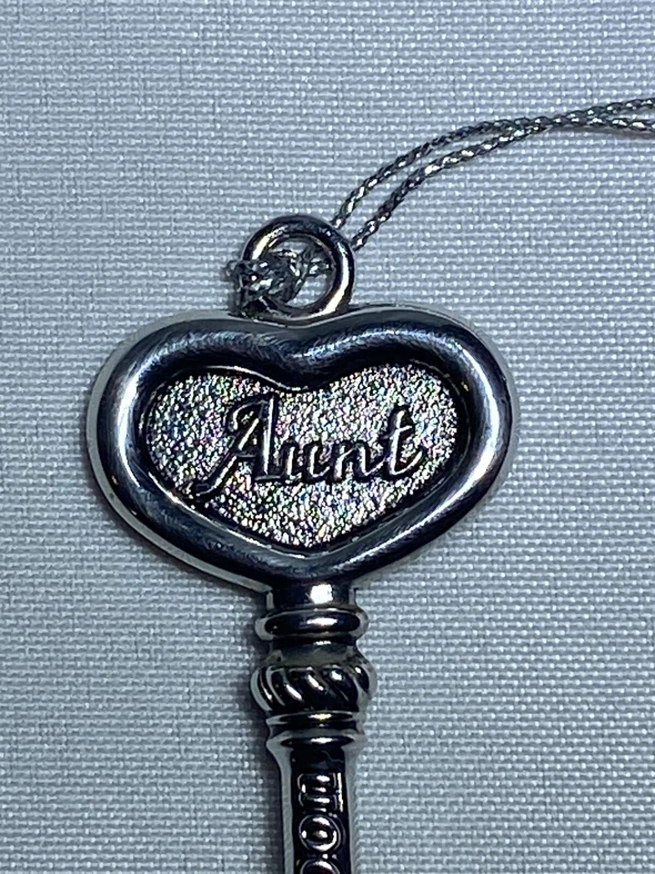 Cucharadita vintage de tía "llave para amar" en forma de corazón recuerdo regalo decoración de cocina Foto 3 de 4