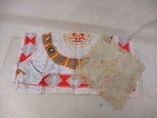 x-25543	DDR NVA Entlassungstuch und Tischdecke mit Unterschriften