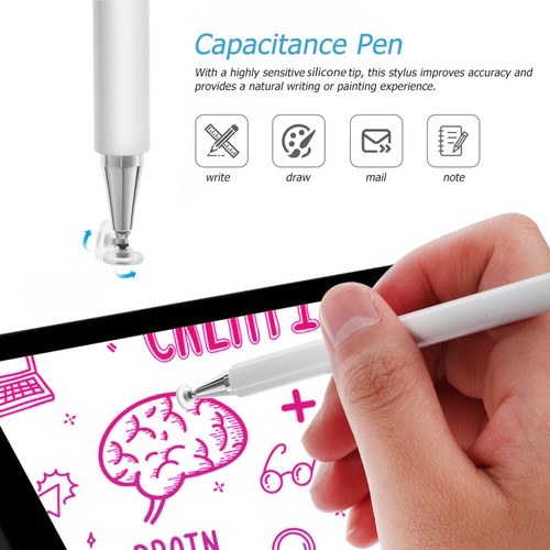 Stylet Tactile Enfant Stylo À Tablette Avec Plumes Stylos Pour Écran - Zdjęcie 8 z 11