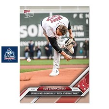 2024 Topps Now #78 Rob Gronkowski Gronk Spike Signature primer lanzamiento Fenway EN MANO