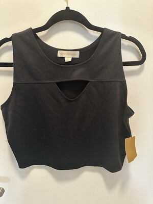 Nicki Minaj Black Crop Top - NEW- Size Large