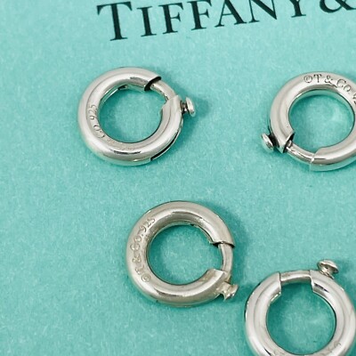 1 Tiffany & Co Sterling Silver 10mm Spring Jump Ring Charm Holder