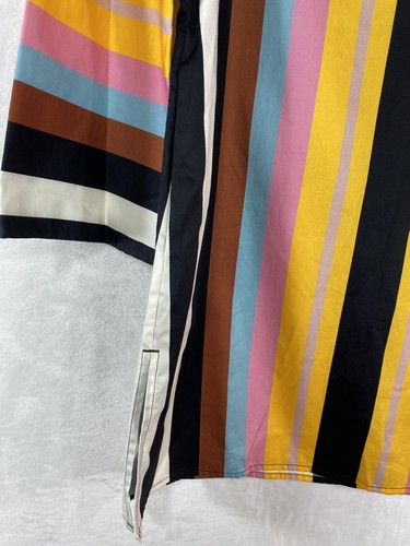NWT Tory Burch Tunic XS Swim Cover Up Beach Caftan Webbing Stripe Pockets $298 - Picture 6 of 9