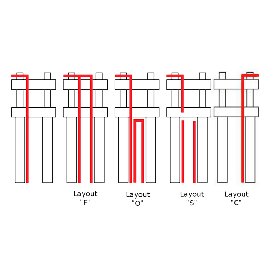 KIT DE CABLE DE FRENO ACCOSSATO PARA TRIUMPH DAYTONA 1200 1992 > 1997 S MANGUERAS: 4 Foto 2 de 3
