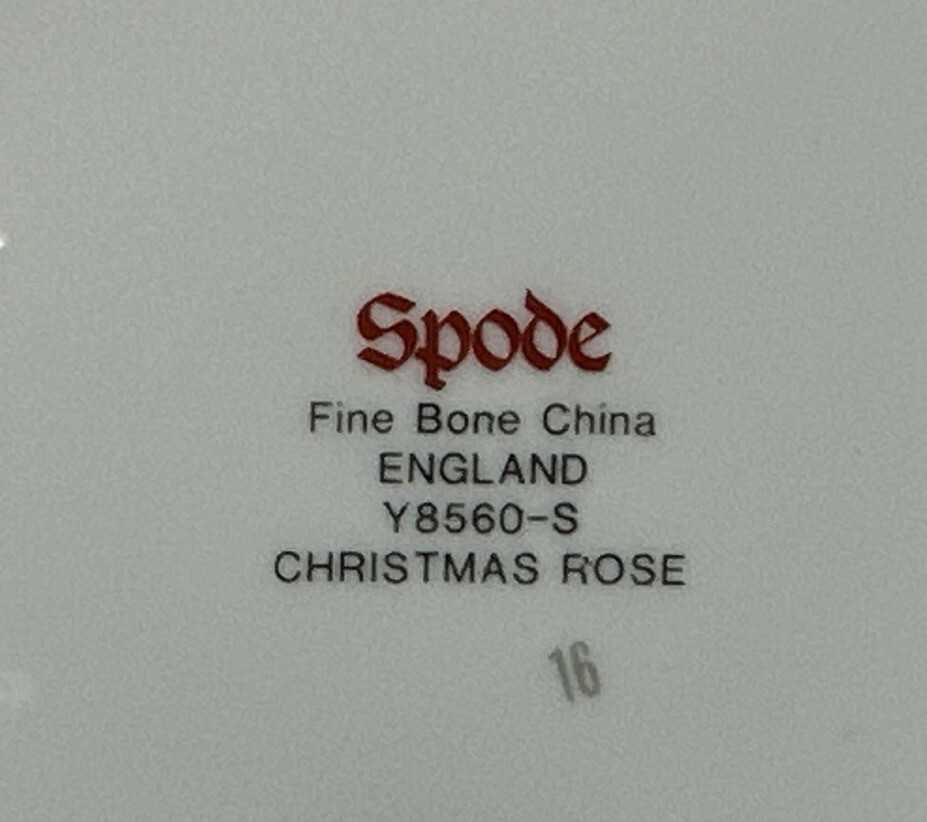 Spode CHRISTMAS ROSE Bread Plates 6 1/4 Inches ENGLAND
