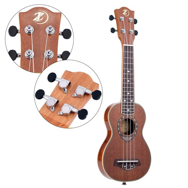 21/" Sopran Ukulele Holz 4 Saiten Musikinstrument Hawaii Gitarre Anfänger Y6D6