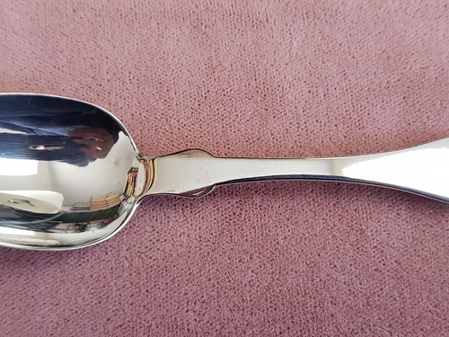 ANTIQUE COLLECTABLE 6" * N. HARDING & CO * COIN SILVER (90%) TEA SPOON - MONO - Picture 3 of 11