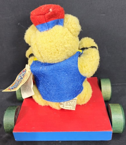 Vtg 1990s Applause Bears in Toyland Teddy Bear With Cymbals W/ Stand 7" Tall NWT - Picture 3 of 5