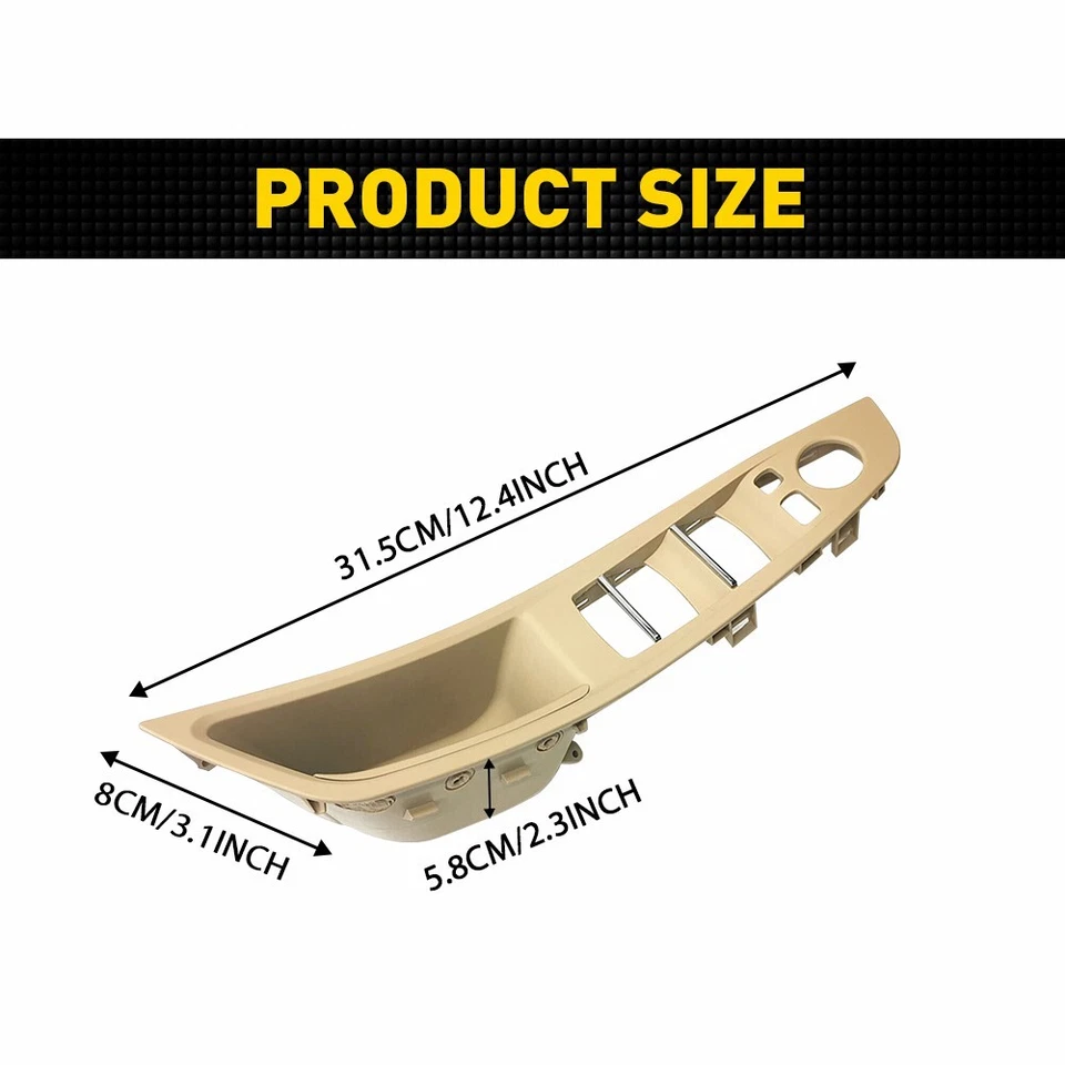 For BMW 520i 528i 535i Driver Left Door Side Pull Handle Trim Cover 51417225875 - Image 2 of 4