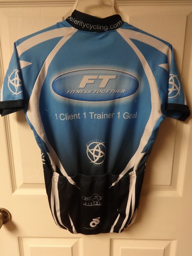 Vintage Fitness Together # 2 Cycling Bike Jersey Shirt Men L MADE by Champ-sys - Picture 6 of 9