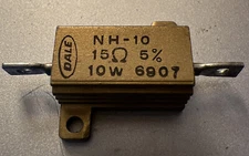 DALE NH-10 15  Ohm 10 Watt  5% Resistor New None Inductive Resistor￼￼ New