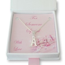 Letter Necklace in Gift Box for Mum, Daughter, Someone Special, Sister etc