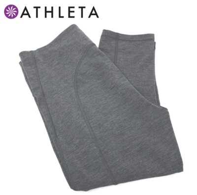 Athleta Ultimate Stash Pocket Capri Tights Medium Gray Style 531264 Activewear