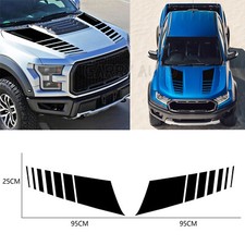 2pcs Racing Hood Stripes Decal Vinyl Stickers Diy For Car Body Decor Accessories
