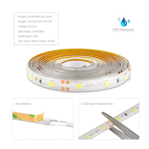 LED Strip Light Touch Switch Sensor Under Bed Cabinet Closet lamp AU/EU Adapter - Picture 6 of 12