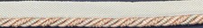 3/8" Ivory Pink Mint Green Cord Edge Lip Cord Fabric Trim 12 Yards