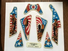 Spirit of 76, Pioneer Gottlieb Pinball Machine Playfield Plastic Set  ( NEW )