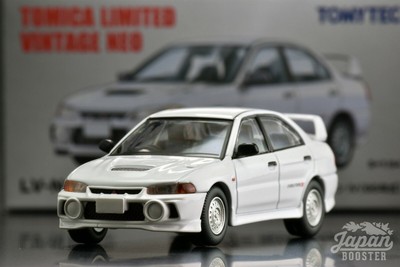 /'96 Mitsubishi Lancer EVO IV weiss,Tomytec Tomica Lim.Vint.Neo LV-N186c,1//64