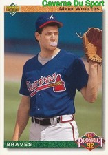 056 MARK WOHLERS TP ATLANTA BRAVES BASEBALL CARD UPPER DECK 1992