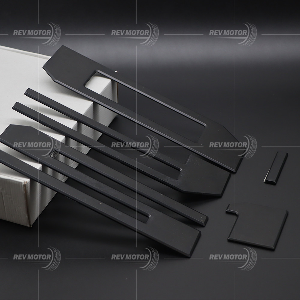 3D Raised Matte Black Tailgate Inserts Letters Emblems fit for F-150 2018-2020