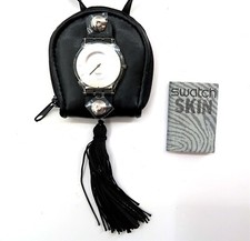 NUOVO Orologio Swatch VELVET DREAMS NERO SFK183N di Nicole Dupont 2003 Cambio Borsa