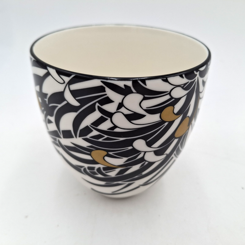 Paar Denby Monsun Chrysanthemen Tassen weiß mit schwarz und gold - Bild 9 von 18