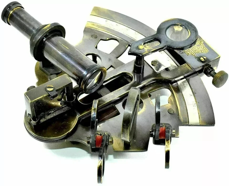 Brass Sextant 5" Solid Vintage Royal Navy Working Nautical Navigation Sextant - Image 4 of 4